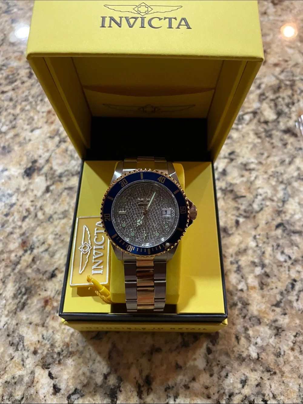 Invicta Two-Tone Gold 43mm Pro Diver Velaquest Watch